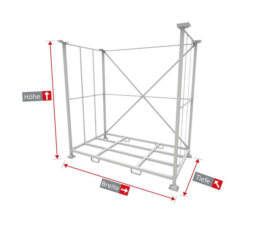 Stor kapacitet staplingsram dimensioner